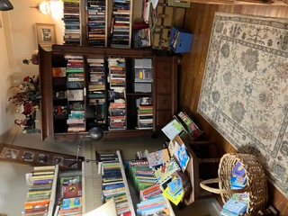 Bookcases loaded with books to explore